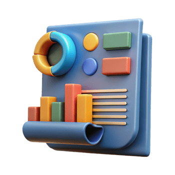 stunning abstract Financial Report with Charts and Graphs Cutout detailed png
