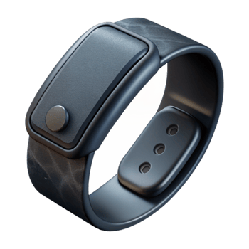 vibrant artistic Fitness Tracker Black Color Cutout premium png