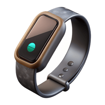 extraordinary minimalist Fitness Tracker Black Digital Display Data Transparent Background exclusive png