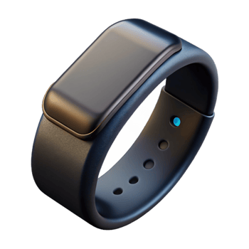 serene traditional Fitness Tracker Black Isolated Element exclusive png