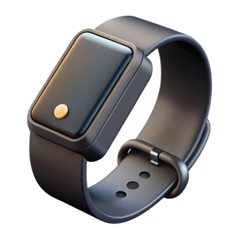 beautiful classic Fitness Tracker Black Oled Display Isolated original png