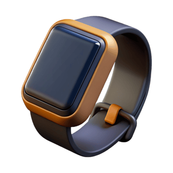 wonderful vintage Fitness Tracker Black Screen Isolated authentic png