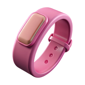 magnificent creative Fitness Tracker Pink Waterproof Isolated premium png