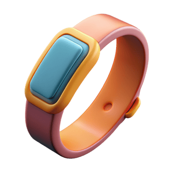 dramatic vintage Fitness Tracker Wristband Silicone Isolated Cutout premium png
