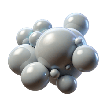 magnificent artistic Floating Bubbles Symbolizing Thoughts with Transparent Background Isolated professional png