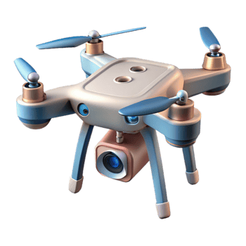 magnificent contemporary Flying Drone with Camera and Gimbal Stabilizer Transparent Cutout high resolution png