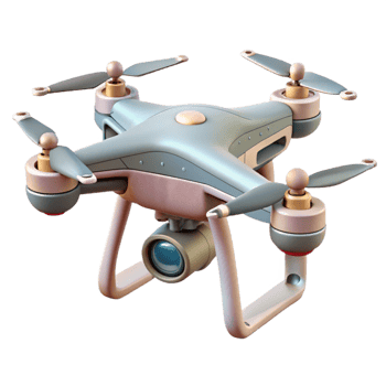 beautiful traditional Flying Drone with Camera and Gimbal Stabilizer Transparent Cutout detailed png
