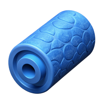 extraordinary vintage Foam Roller Blue Dense Isolated Element professional png
