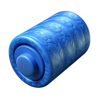 beautiful creative Foam Roller Blue Dense Isolated Element professional png