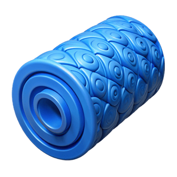 serene creative Foam Roller Blue Dense Isolated Element original png