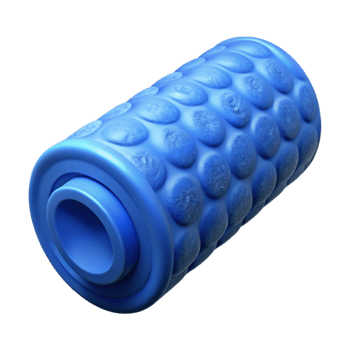 impressive abstract Foam Roller Blue Dense Isolated Element authentic png