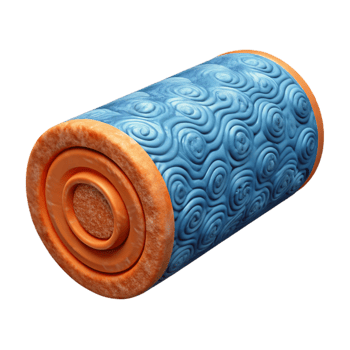 serene rustic Foam Roller Textured Surface Isolated Transparent Background original png