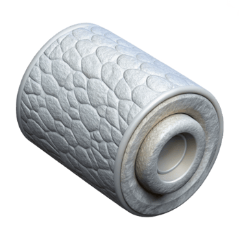 beautiful rustic Foam Roller White Textured Isolated Element genuine png