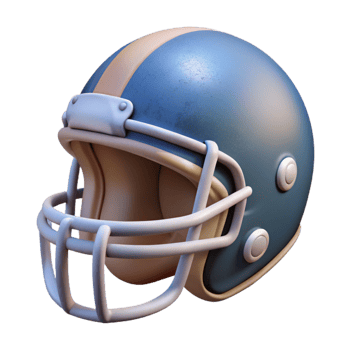 beautiful minimalist Football Helmet Protective Gear Transparent Background Cutout premium png