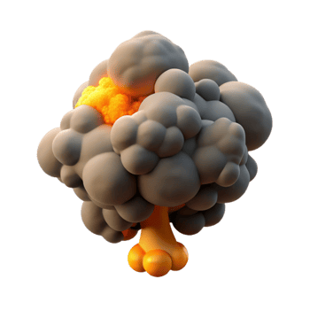 stunning traditional Forest Fire Smoke Plume Isolated premium png