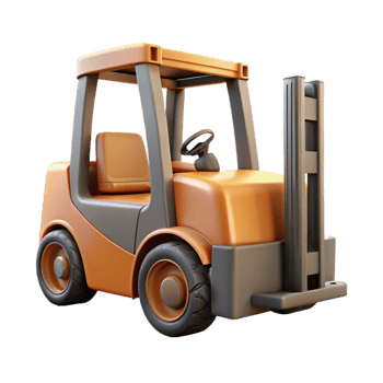 extraordinary contemporary Forklift Truck Side View Isolated authentic png