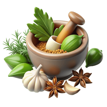 stunning traditional Fresh Herbs and Spices Culinary Wellness Cutout original png