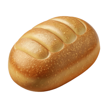 serene contemporary Freshly Baked Bread Loaf Isolated Rustic Style 4K png