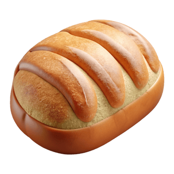 elegant creative Freshly Baked Bread Cutout with Crust Detail high quality png