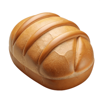 dramatic abstract Freshly Baked Bread Cutout with Crust Detail professional png