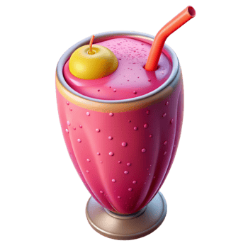 magnificent creative Fruit Smoothie Vibrant Colors Transparent Background Cutout authentic png