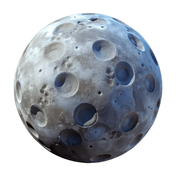 magnificent vintage Full Moon Isolated with Craters high resolution png