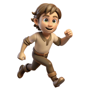 magnificent traditional Game Character Sprite Running Pose Transparent Background original png
