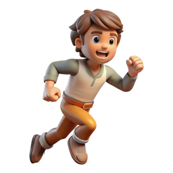 impressive contemporary Game Character Sprite Running Pose Transparent Background premium png