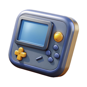 wonderful minimalist Game Console Front View Isolated Element genuine png