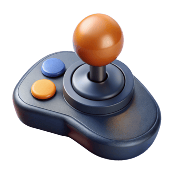 magnificent modern Game Controller Analog Sticks Dual Control Cutout high resolution png