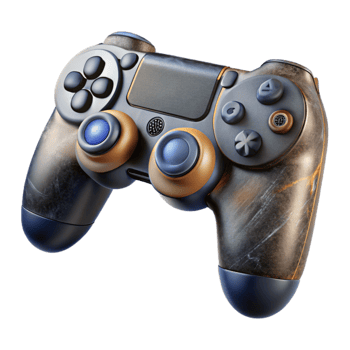 serene rustic Game Controller Analog Sticks Dual Control Cutout 4K png