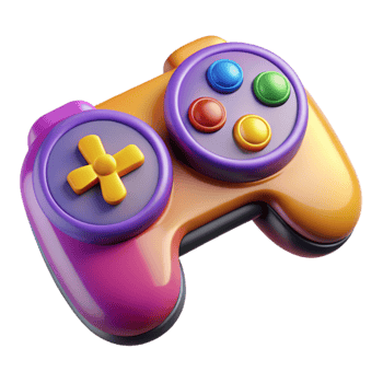 stunning minimalist Game Controller Buttons Multicolored Top View Cutout professional png