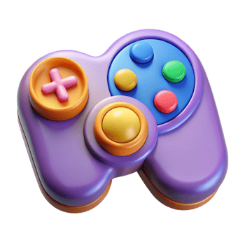 impressive artistic Game Controller Buttons Multicolored Top View Cutout high quality png