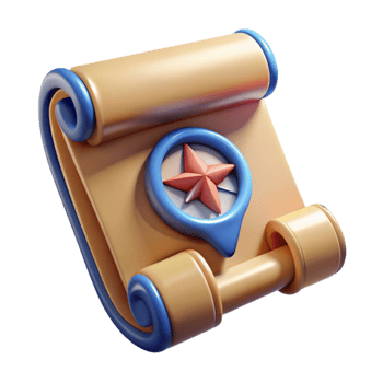 impressive traditional Game Map Icon Compass and Scroll Isolated high resolution png