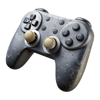 extraordinary modern Gamepad Wireless Black and White Cutout exclusive png