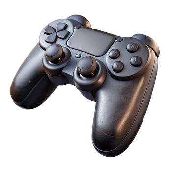 beautiful rustic Gaming Controller Black Isolated Transparent Element exclusive png