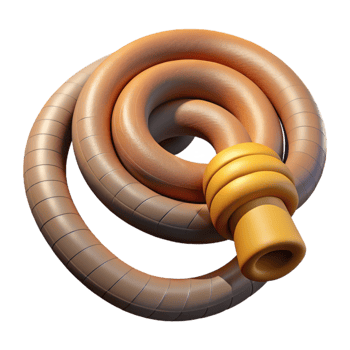 beautiful creative Garden Hose Kinked Bend Isolated Cutout detailed png