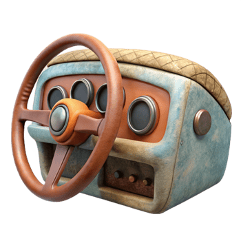 vibrant traditional Generic Car Dashboard Isolated high quality png