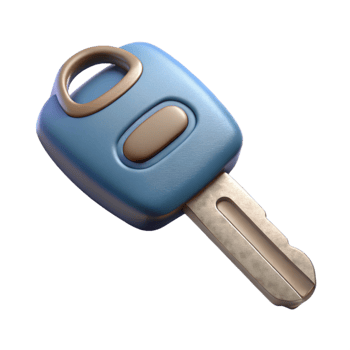 stunning minimalist Generic Car Key Isolated detailed png
