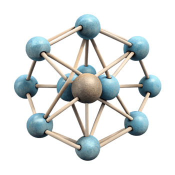 impressive abstract Geometric Ai Network Nodes Connected Transparent Background authentic png