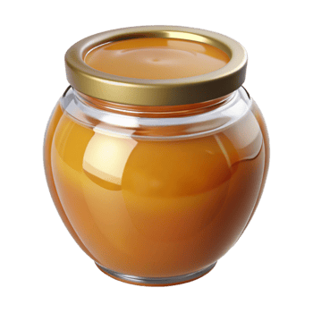 magnificent creative Glass Jar of Honey Cutout with Transparent Background detailed png