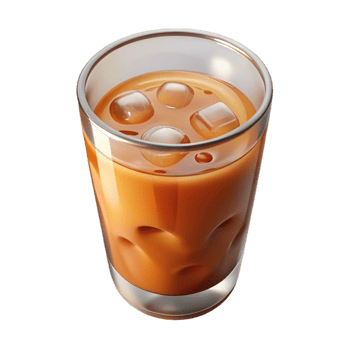 wonderful minimalist Glass of Iced Tea Cutout Summer Beverage detailed png