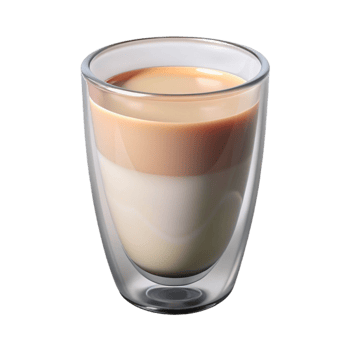 serene modern Glass of Milk Side View Isolated exclusive png