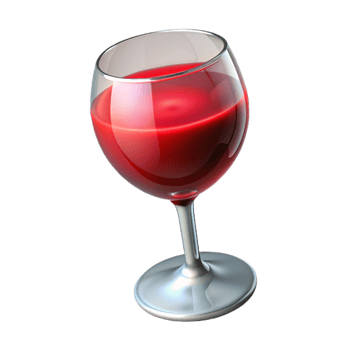 stunning vintage Glass of Red Wine Cutout Beverage premium png