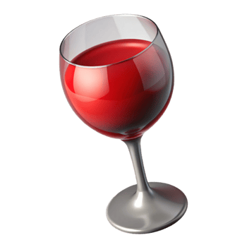 elegant artistic Glass of Red Wine Cutout Beverage detailed png