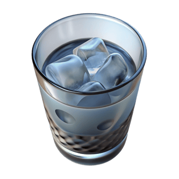 vibrant abstract Glass of Water with Lemon Cutout genuine png