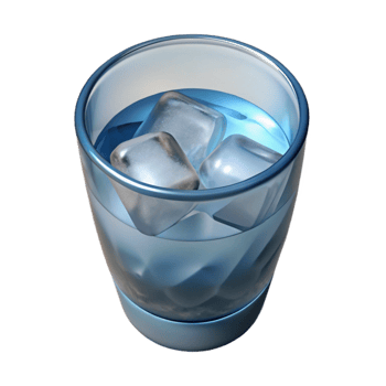 extraordinary artistic Glass of Water with Lemon Cutout original png