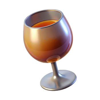 vibrant contemporary Glass of Wine Cutout Transparent Background original png