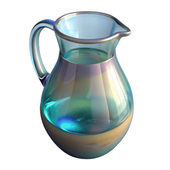 extraordinary modern Glass Pitcher of Water Cutout with Transparent Background professional png