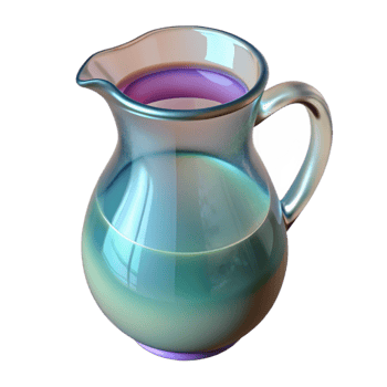 serene traditional Glass Pitcher of Water Cutout with Transparent Background premium png